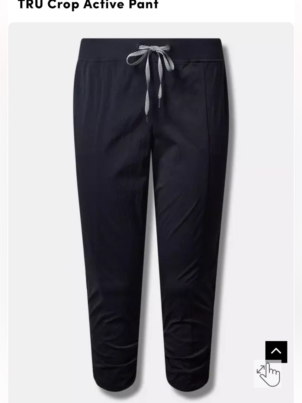 Happy Camper by Torrid Crop Active Pant - Black